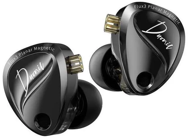 Main image of HIFIXAUDIO KZ Duonic Tri-Magnetic Planar in-Ear Monitor, Adjustable Tuning Switches Hi-Fi Wired Earbuds - Detachable Recessed 2-Pin Cable (Bass Improved, 3.5mm no Mic, Black)