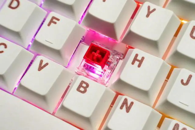 Alt view image 5 of 5 - DRY STUDIO Battleye 74.5 RT HE Magnetic Wired Gaming Keyboard with Mechanical Feel Full Metal Aluminum with Touch Screen and Rapid 4-Mode Switching RGB Lighting & Gaming Accessories - Pink Blaze