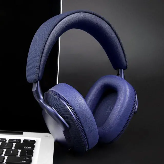 Alt view image 3 of 5 - SOULWIT Earpads Replacement for Bowers & Wilkins Px7 S3/Px8 S2 Wireless Headphones, Ear Pads Cushions with Soft Protein Leather and High-Density Memory Foam - Indigo Blue