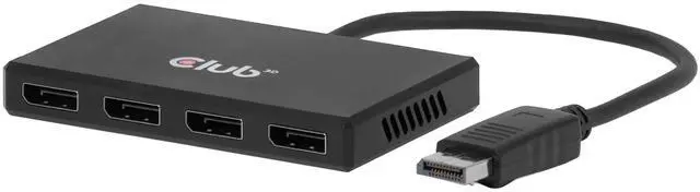 Main image of Club 3D CSV-7400 DisplayPort to Quad Displayport MST Hub 4 x 4K 30Hz
