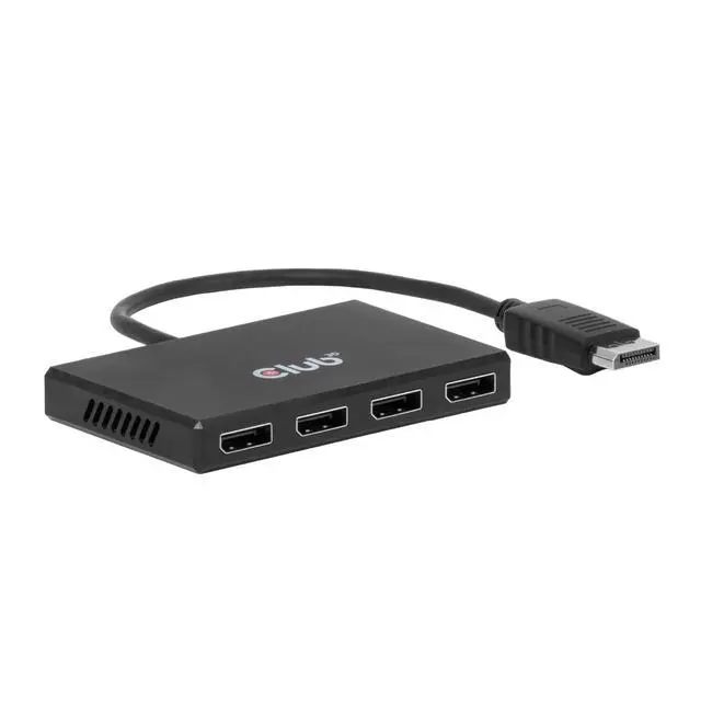 Alt view image 2 of 5 - Club 3D CSV-7400 DisplayPort to Quad Displayport MST Hub 4 x 4K 30Hz