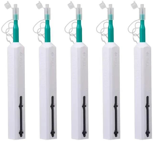 Main image of Fiber Optic Pen Cleaner for SC/ST/FC, 2.50mm UPC/APC Ferrule Cleaner,One-Push Fiber Optic Cleaning Tool with Extendable Probe (2.38 to 3.63), 800+ Cleans per Unit, Anti-Static - 5 Pack