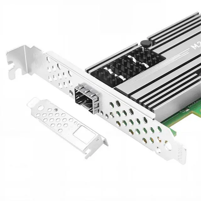 Alt view image 5 of 5 - Vogzone M.2 to 25GbE SFP28 NIC, Single SFP28 Port with Mellanox ConnectX-4 Lx Chipset, M.2 + M Key + SFF-8087 with 35cm(13.7in) Cable, 25 Gigabit Network Card Support RDMA