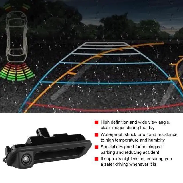 Alt view image 2 of 5 - Focus Back Up Camera Replacement,Reverse Camera Focus 2014 Rear Camera for Focus 2015 Model Reverse Image Assist Equipment Professional Car Rear View Reverse Parking Camera Fit for Focus 2012-2014