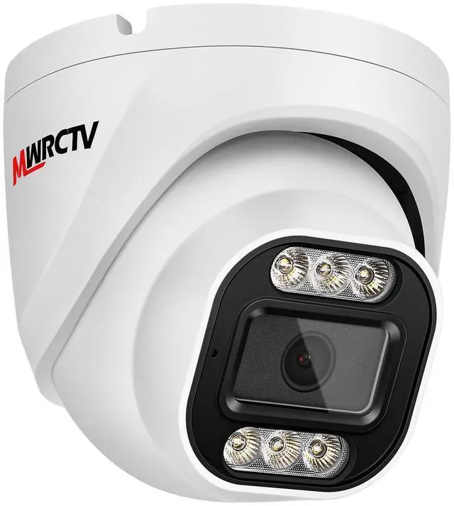 Main image of MWRCTV 5MP Security POE IP Camera Outdoor,2.8mm 110 Wide Angle Lens,AI Human Detection Smart Color Night Vision,Built in Mic,Full Metal Case IP66 Waterproof for Home Surveillance