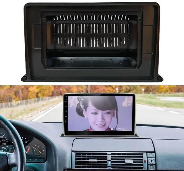 Main image of 9 Inch Universal Android 2 Din Car Radio Fascia for Old Car Truck Desktop Stereo Panel Dash Mounting Frame Trim Kit Face mounting on The top of Dashboard