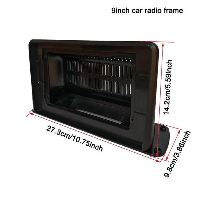 Alt view image 3 of 5 - 9 Inch Universal Android 2 Din Car Radio Fascia for Old Car Truck Desktop Stereo Panel Dash Mounting Frame Trim Kit Face mounting on The top of Dashboard