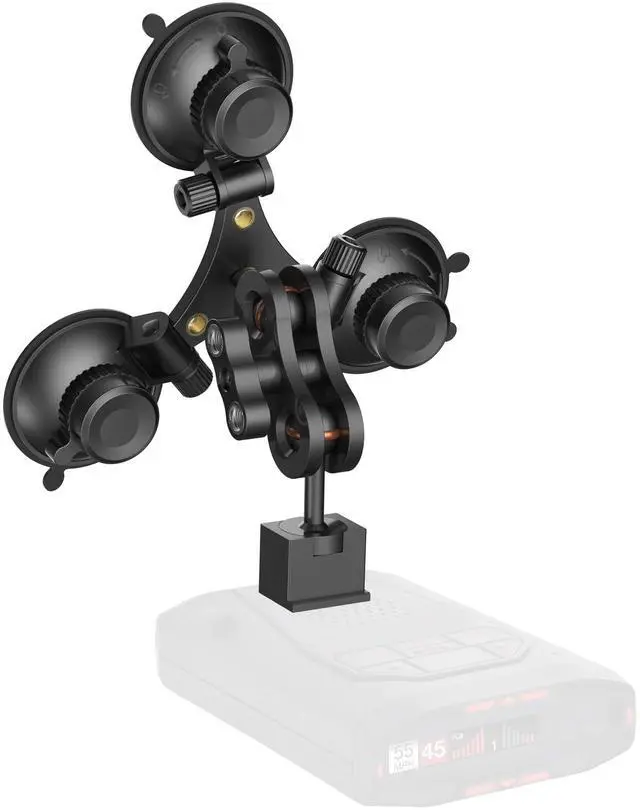 Main image of SYGGDERS Radar Detector Mount, Triangular Suction Cup Mount,Windshield Radar Detector Suction Cup Bracket (for Models with EZ Magnet Connection)