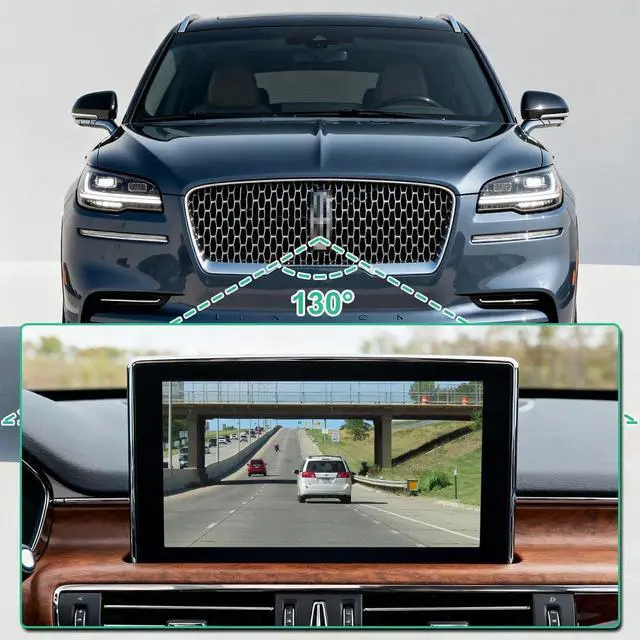 Alt view image 4 of 5 - GD9T-19H222-AE Front Grille Camera Replacement for Lincoln Continental 2017-2018 & Lincoln Aviator 2020-2023, OE Cam Replaces GD9T-19H222-AF, GD9T-19H222-AB, GD9Z-19G490-J, GD9Z-19G490-N by GreenYi