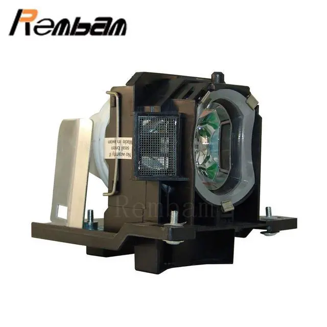 Alt view image 2 of 4 - Rembam DT01091 Projector Replacement Compatible Lamp with Housing for HITACHI ED-D10N ED-D11N ED-AW100N ED-AW110N CP-D10 CP-DW10N CP-AW100N HCP-Q3W HCP-Q3