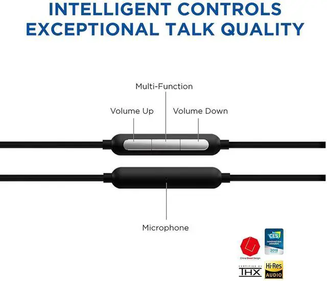 Alt view image 3 of 5 - 1MORE Triple Driver in-Ear Earphones Hi-Res Headphones with High Resolution, Bass Driven Sound, MEMS Mic, in-Line Remote, High Fidelity for Smartphones/PC/Tablet - Silver