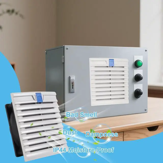 Alt view image 3 of 5 - 150mm150mm Cabinet Ventilator Filter Kit with Powerful 120mm x 38mm Cooling Fan and Adjustable Speed Controller Ventilator Filter for Server Racks Electrical Boxes Industrial Enclosures Data Centers