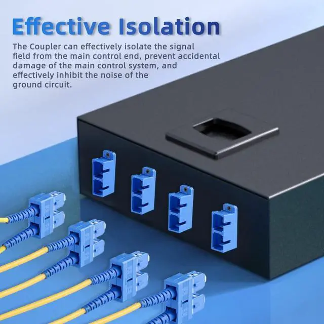 Alt view image 2 of 5 - GwliUni 40Pcs SC-UPC to SC-UPC Couplers, Duplex Fiber Optical Adapters Cable Connectors