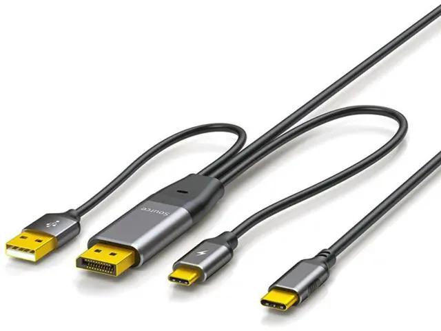 Main image of CY Reversed Displayport Source to Type C USB-C Touch Screen Displays Male 4K HDTV Cable for Laptop Monitor 2.0m