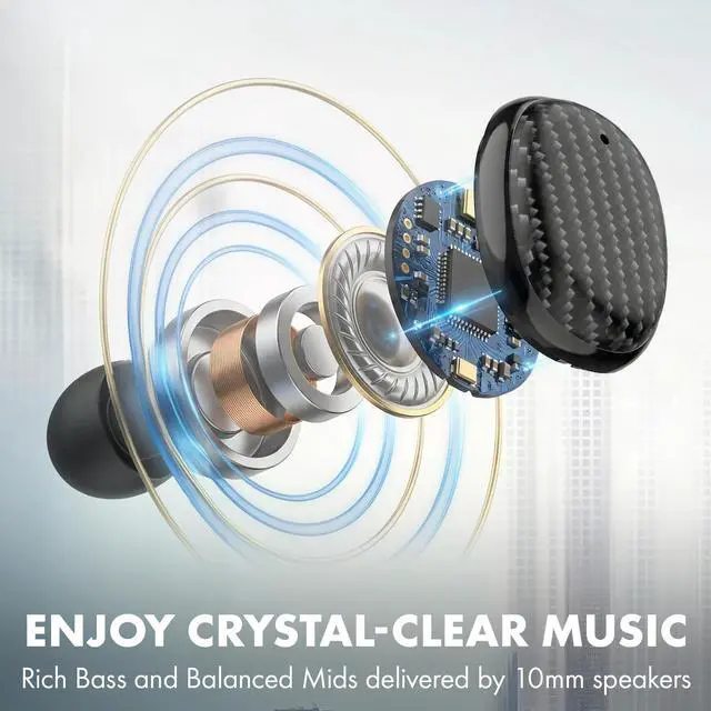 Alt view image 4 of 5 - Groovz Go Essential True Wireless Earbuds with Charging Case - Up to 26 Hrs Battery Life - Designed & Engineered in the USA - Sweat-Resistant Bluetooth Earbuds with Built-in Microphone - Floral