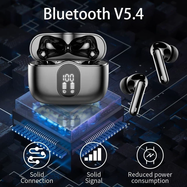 Alt view image 4 of 5 - True Wireless Earbuds Bluetooth Headphones HiFi Stereo Ear Buds,Matte Black
