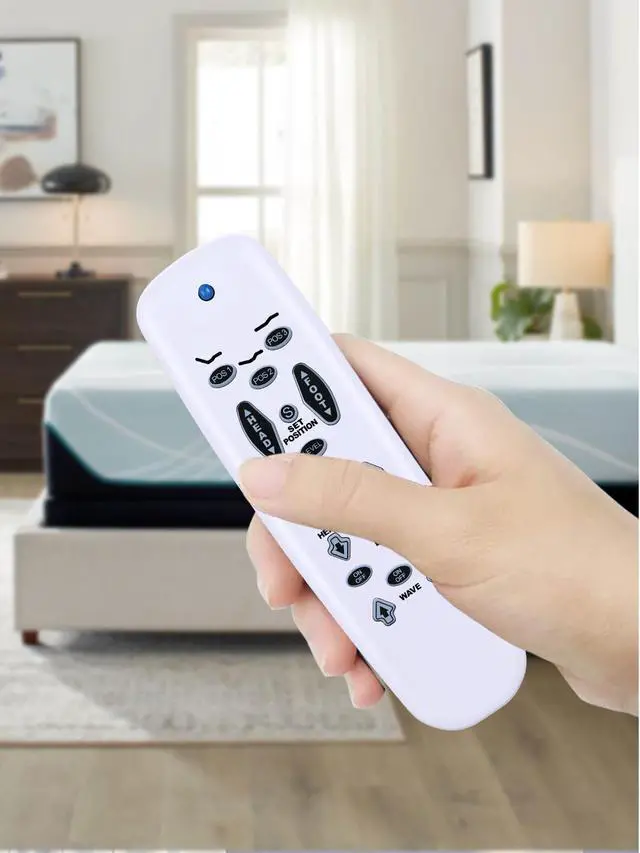 Alt view image 3 of 5 - RYQIF Replacement Remote Control for Flex Fit Plus/Sealy Adjustable Beds/Leggett & Platt E95/Tempurpedic Lifestyles S-Cape E95 Leggett and Platt Basis C3 Adjustable Bed-White