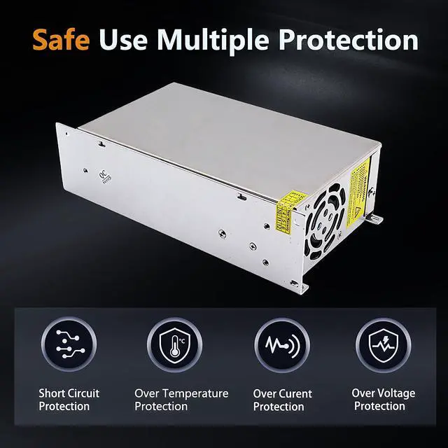 Alt view image 5 of 5 - SWTPWR 24V 42A 1000W AC/DC Power Adapter, 110V/220V to 24V DC Converter, 3-Port, LED Car Devices & CCTV