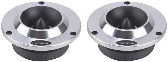 Main image of PUPOND 4'' Tweeters, 300watts,4 Ohm Ferrite tweeters for car Audio,Titanium Film Aluminium Panel Bullet tweeters Speakers,Pair