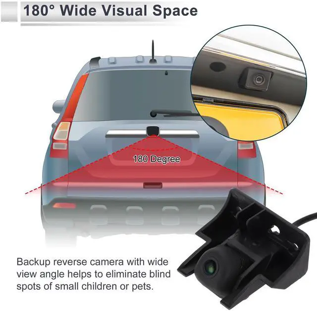 Alt view image 3 of 5 - RATCHROLL License Plate Rear View Camera for Hyundai Sonata 2018-2019 Park Assist Camera Backup Reverse Camera 95760-C1600