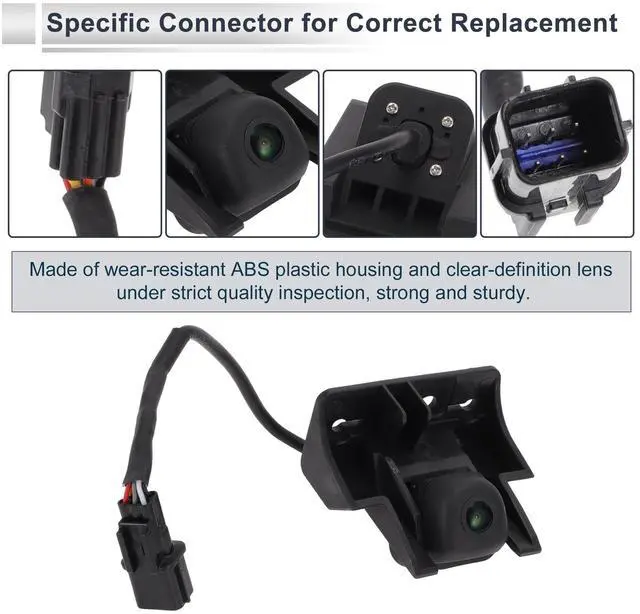 Alt view image 4 of 5 - RATCHROLL License Plate Rear View Camera for Hyundai Sonata 2018-2019 Park Assist Camera Backup Reverse Camera 95760-C1600