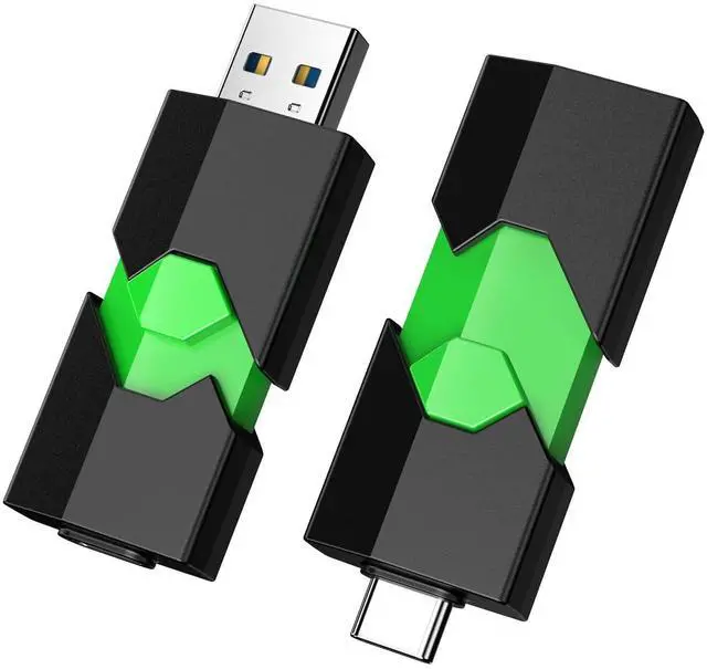 Main image of K&ZZ 128GB USB C Flash Drive 1 Pack Dual USB-C Thumb Drive 3.0 Push-Pull USB A + Type C Memory Stick Photo Stick for Smartphone Tablet Laptop iPhone 17
