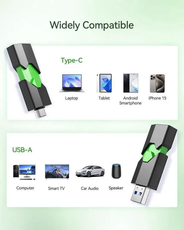 Alt view image 5 of 5 - K&ZZ 128GB USB C Flash Drive 1 Pack Dual USB-C Thumb Drive 3.0 Push-Pull USB A + Type C Memory Stick Photo Stick for Smartphone Tablet Laptop iPhone 17