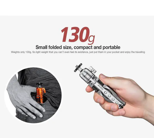 Alt view image 4 of 5 - Leofoto MT-03mini Mini Tabletop Tripod Kit with MBH-20 Ball Head, Lightweight Pocket Camera Tripod with Flexible Spider Legs for Smartphone Vlogging, Travel Photography & Video (Green)
