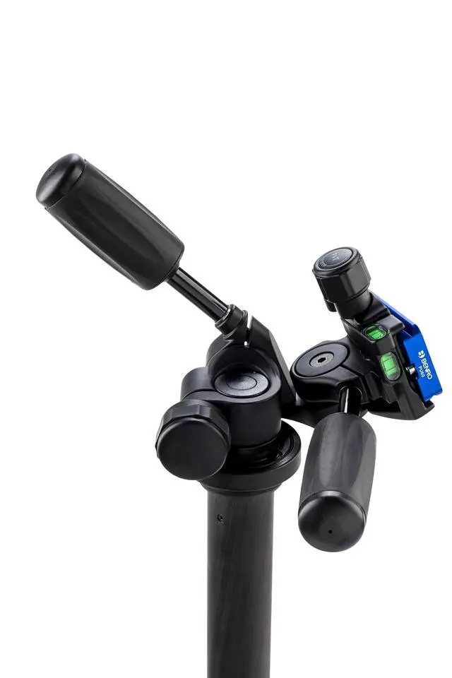 Alt view image 2 of 5 - Benro 3-Way Arca Tripod Head, Independent Movement in 3 Ways, Allows Precise Positioning, Arca-Swiss Compatible QR Plate, 11 lb. Capacity- Black (HD1A)