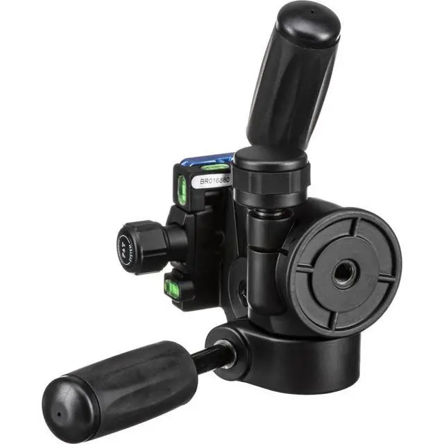 Alt view image 4 of 5 - Benro 3-Way Arca Tripod Head, Independent Movement in 3 Ways, Allows Precise Positioning, Arca-Swiss Compatible QR Plate, 11 lb. Capacity- Black (HD1A)