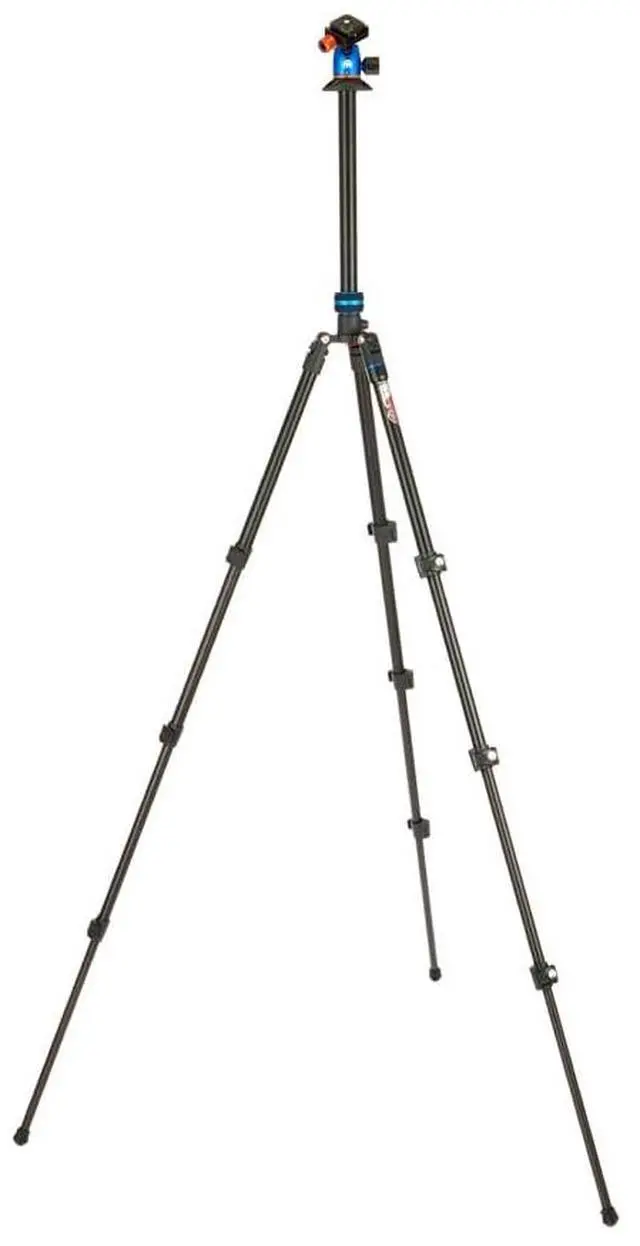 Alt view image 4 of 5 - 3 Legged Thing Patti 2.0 Flip Lock Tripod with AirHed Mini - Ocean Blue (PATTIBLUE2.0)