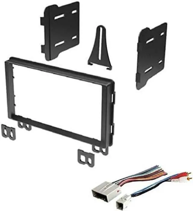 Main image of Double Din Car Stereo Radio Install Dash Kit and Wire Harness Made for Ford: 2004-2006 Expedition (No Factory Nav), 2004-2005 Explorer (Factory Audiophile Systems only), 2004 Mustang + More
