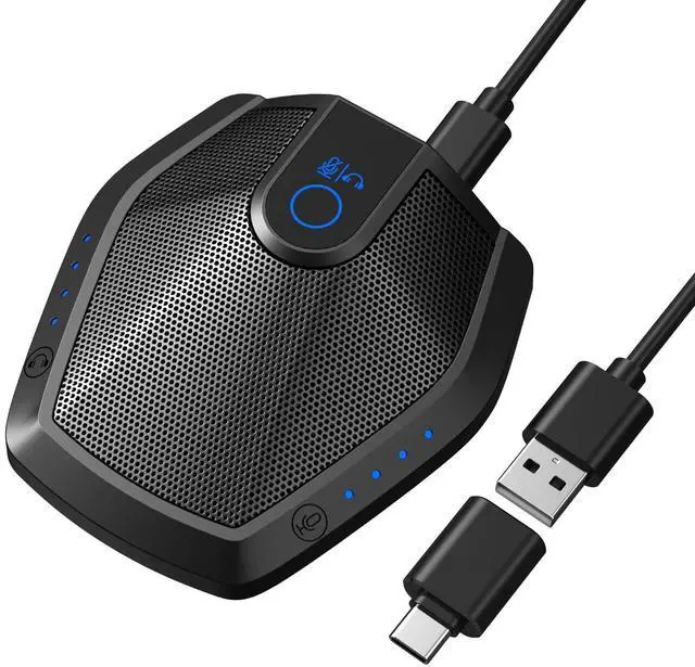 Main image of TONOR Conference Microphone with AI Noise Canceling, USB Mic for Teleconference, Condenser Mic for Work at Home, Volume Adjustment, Compatible with Windows and Mac, Desktop PC and Laptop, G11 PRO