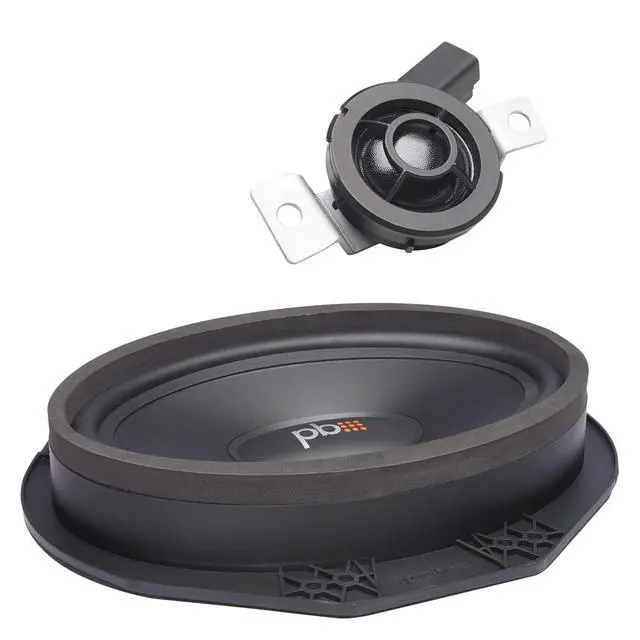Alt view image 2 of 5 - PowerBass OE69C-FD - 6x9 Ford OEM Replacement Component Speakers Kit - Pair