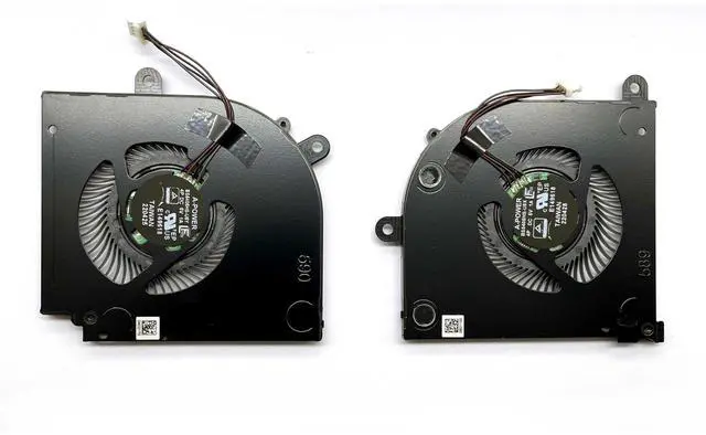 Main image of New CPU+GPU Cooling Fan Replacement for MSI Stealth 15M, MS-1562 MS-1563, P/N: BS5405HS-U4W BS5405HS-U4X