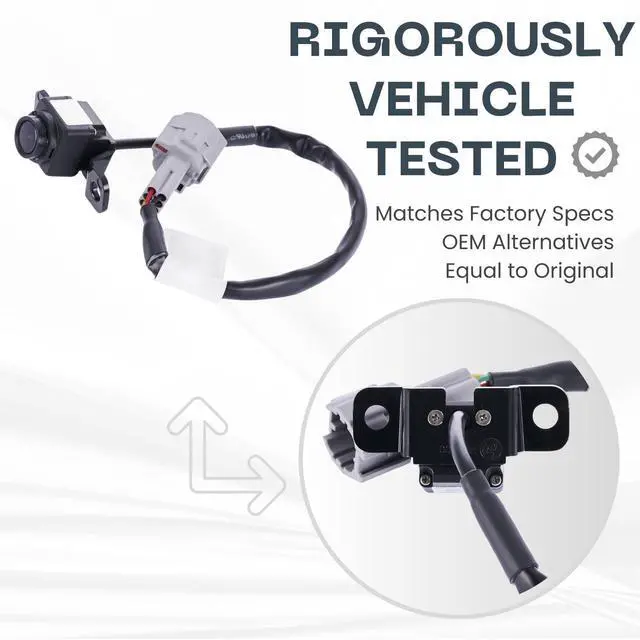 Alt view image 3 of 5 - Backup Camera Replaces for 2012-2017 Hyundai Veloster OE Part # 95760-2V000, 95760-2V002, 95760-2V100