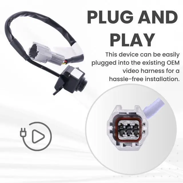 Alt view image 4 of 5 - Backup Camera Replaces for 2012-2017 Hyundai Veloster OE Part # 95760-2V000, 95760-2V002, 95760-2V100