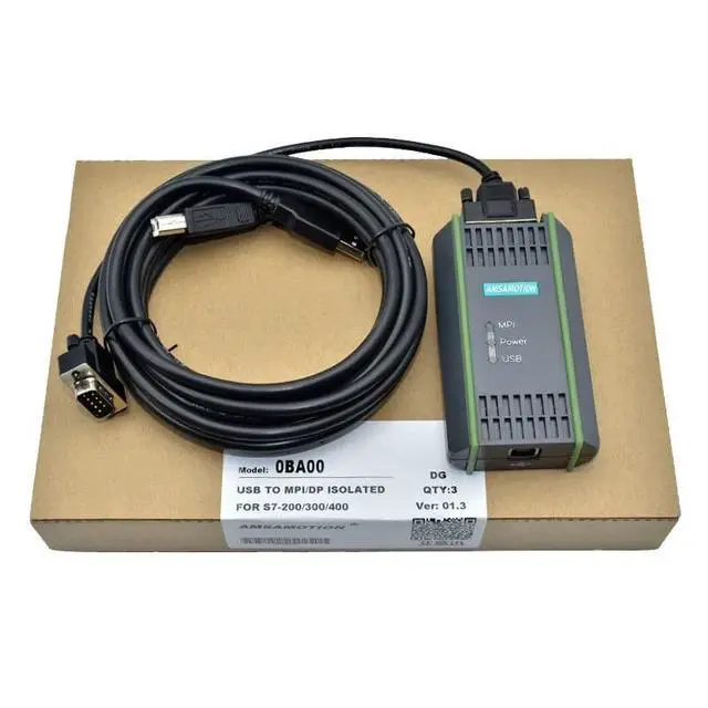 Alt view image 3 of 4 - zoyfayl for PC Adapter USB A2 6GK1571-0BA00-0AA0 USB to MPI/DP/PPI Network Adapter for S7 System, Programming Cable for Siemens SIMATIC S7 S7-200/300/400 PLC USB-MPI PPI