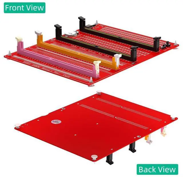 Alt view image 2 of 5 - Sintech 4in1 Combo DDR3/4/5 RDIMM/UDIMM Memory Tester, Desktop Computer DDR3 DDR4 DDR5 RDIMM/UDIMM Memory Test Card with LED Indicators