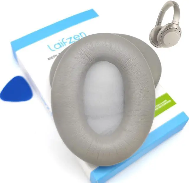 Main image of Lambskin XM3 Earpads for Sony WH-1000XM3 Headphones Replacement 1000 XM 3 Real Sheepskin Leather Ear Pads Cushions Earmuffs Cups Covers (Silver)