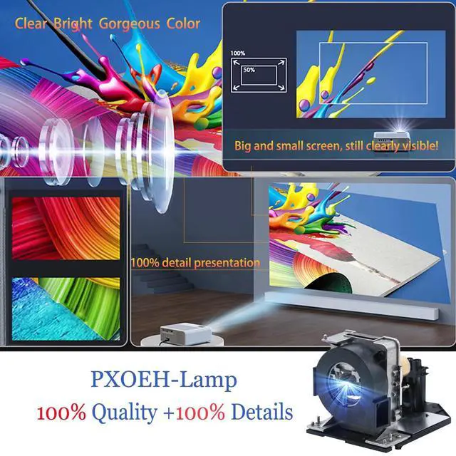 Alt view image 4 of 5 - PXOEH A+ Quality NP39LP 100014157 Replacement Projector Lamp Bulb for NEC p502hl NP-P502H NP-P502W P502H P502W NEC P502H NEC P502W with Housing