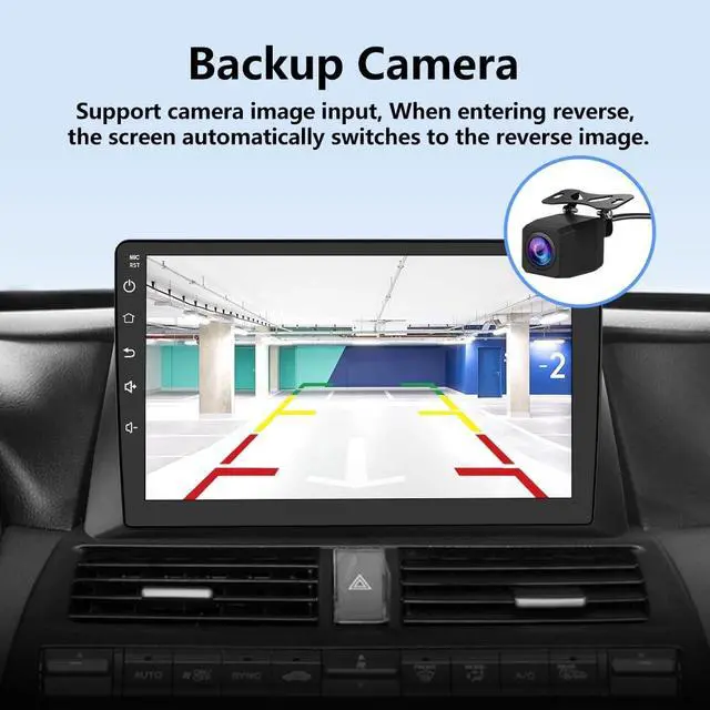 Alt view image 5 of 5 - AWESAFE 8Core 64GB Car Radio Stereo for Honda Accord 2008 2009 2010 2011 2012 2013 with CarPlay Android Auto GPS SWC Bluetooth Backup Camera