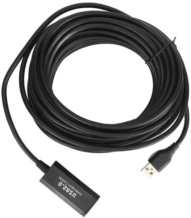 Main image of POENVFPO USB Extension Cable, 33 Foot Long Active USB for Stable 480 Mbps Transfer, High-Speed Data Cord for Office Home Gaming Setup, Printer Mouse Keyboard Fax Camera Use