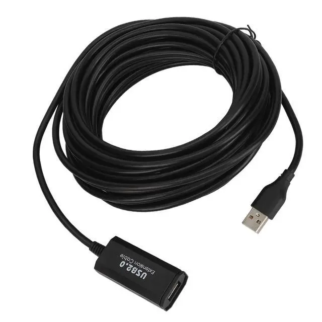 Alt view image 3 of 5 - POENVFPO USB Extension Cable, 33 Foot Long Active USB for Stable 480 Mbps Transfer, High-Speed Data Cord for Office Home Gaming Setup, Printer Mouse Keyboard Fax Camera Use