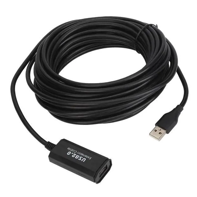Alt view image 5 of 5 - POENVFPO USB Extension Cable, 33 Foot Long Active USB for Stable 480 Mbps Transfer, High-Speed Data Cord for Office Home Gaming Setup, Printer Mouse Keyboard Fax Camera Use