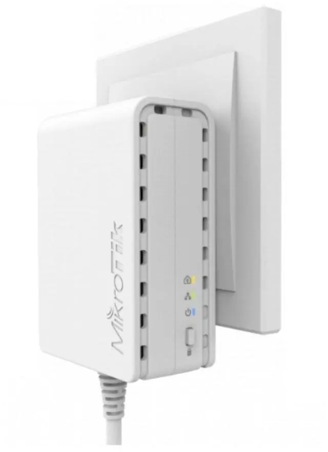 Main image of Mikrotik PL6400 PWR-LINE Smart Power Adapter for microUSB Powered MikroTik Router US Version