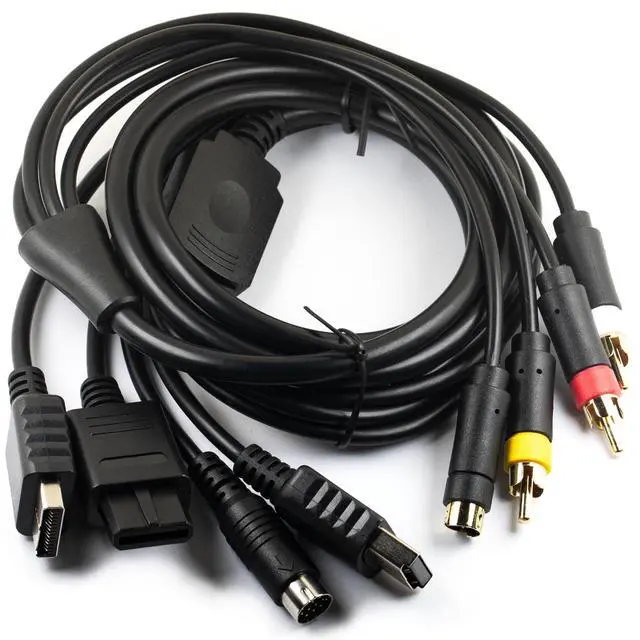 Alt view image 2 of 5 - jujinglobal 6FT S-Video AV Cable for SS Saturn, N64, SNES, Gamecube, DC128, PS2