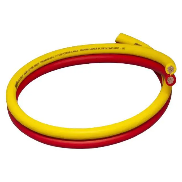 Alt view image 2 of 2 - Stinger 9.8-ft 4GA Marine & Powersports Compliant Amplifier Installation Wiring Kit with Dual Siamese Power/Ground Wire (3 Meter), True Oxygen-Free Copper (OFC), Element-Resistant MIDI Fuse Holder