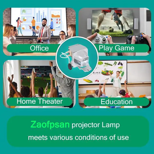 Alt view image 2 of 5 - Zaofpsan BL-FU245A / SP.7FM01GC01 Replacement Projector Lamp for Optoma GT1080HDR GT1080HDRx HD39HDRx HD30HDR EH412STx W412 X412 EH412 EH412ST EH205ST Bulb with Housing