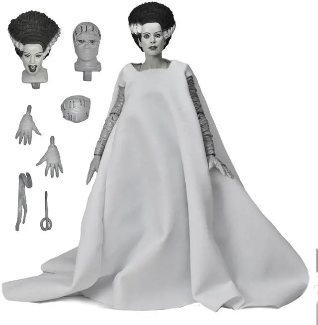 Main image of NECA Collectible Universal Monsters Ultimate Bride of Frankenstein, Black and White 7" Scale Action Figure